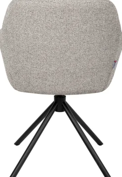 Eetkamerstoelen Met Armleuning-Movani Stef Eetkamerstoel Natural, Brown