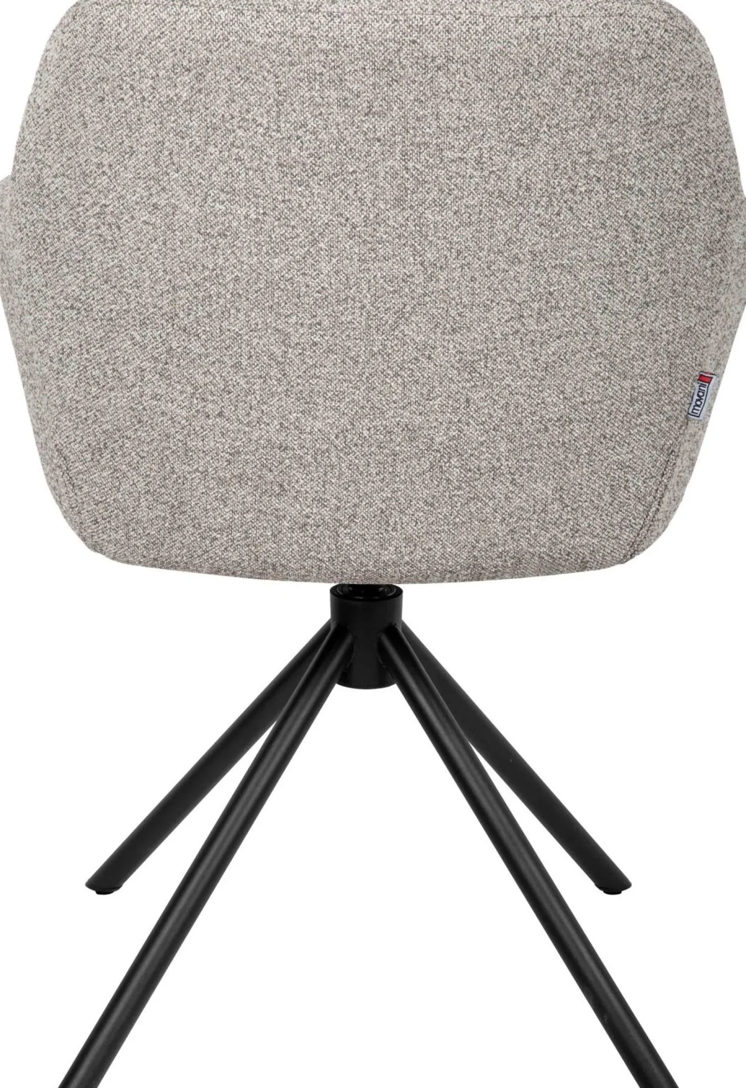 Eetkamerstoelen Met Armleuning-Movani Stef Eetkamerstoel Natural, Brown