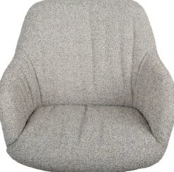 Eetkamerstoelen Met Armleuning-Movani Stef Eetkamerstoel Natural, Brown