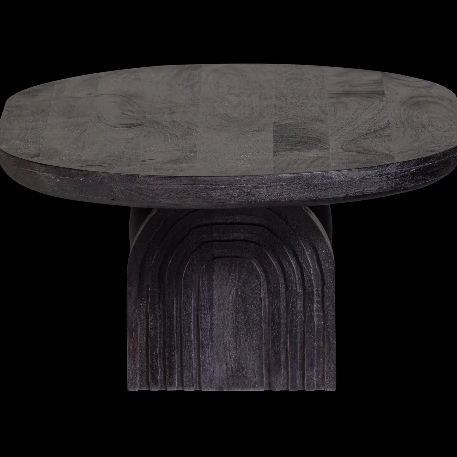 Houten Salontafels|Ovale Salontafels-WOOOD Steppe Salontafel Black