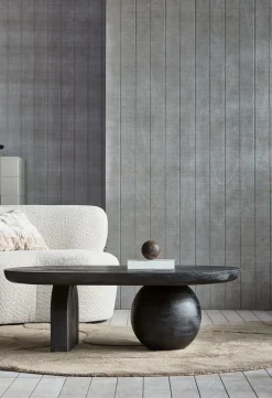 Houten Salontafels|Ovale Salontafels-WOOOD Steppe Salontafel Black