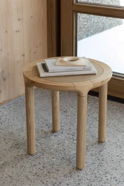 Ronde Bijzettafels-Zuiver Storm Bijzettafel Naturel