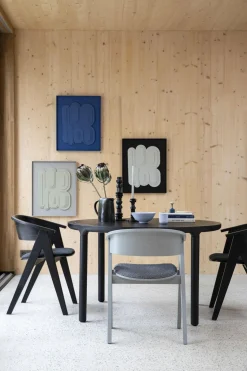 Ronde Eettafels-Zuiver Storm Rond Eettafel Zwart
