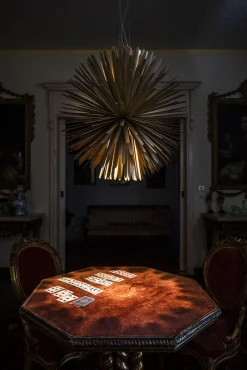 Design Hanglampen|Design Hanglampen-Foscarini Sunlight Hanglamp Gold