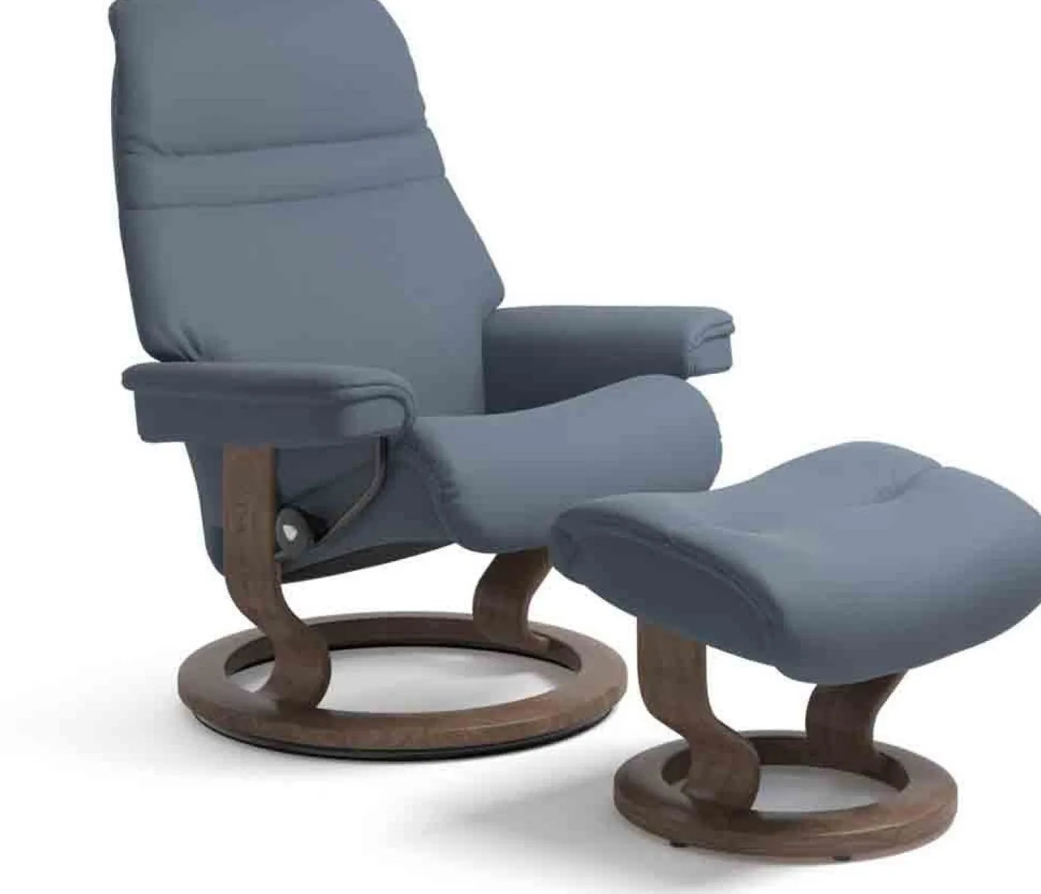 Leren Fauteuils|Relaxfauteuils-Stressless Sunrise Relaxfauteuil Zwart