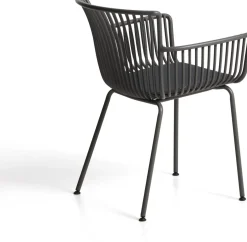 Tuinstoelen-Kave Home Surpika Tuinstoel Grafiet