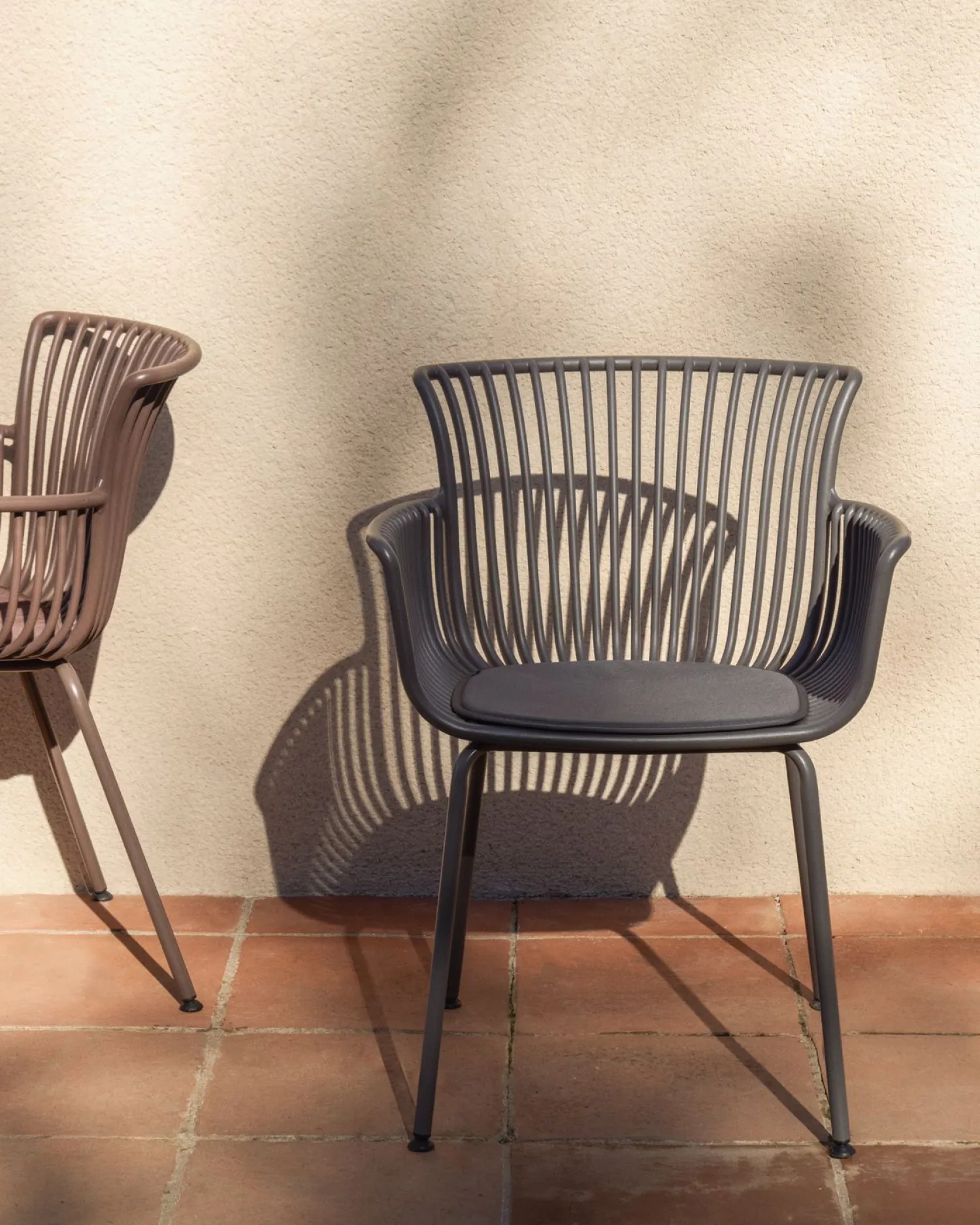 Tuinstoelen-Kave Home Surpika Tuinstoel Grafiet
