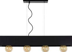 Industriële Hanglampen|Industriële Hanglampen-Lucide Surtus Hanglamp Zwart
