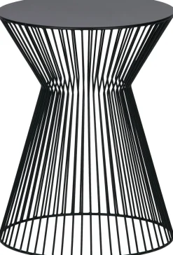 Ronde Bijzettafels-WOOOD Suus Bijzettafel Zwart