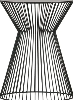 Ronde Bijzettafels-WOOOD Suus Bijzettafel Zwart