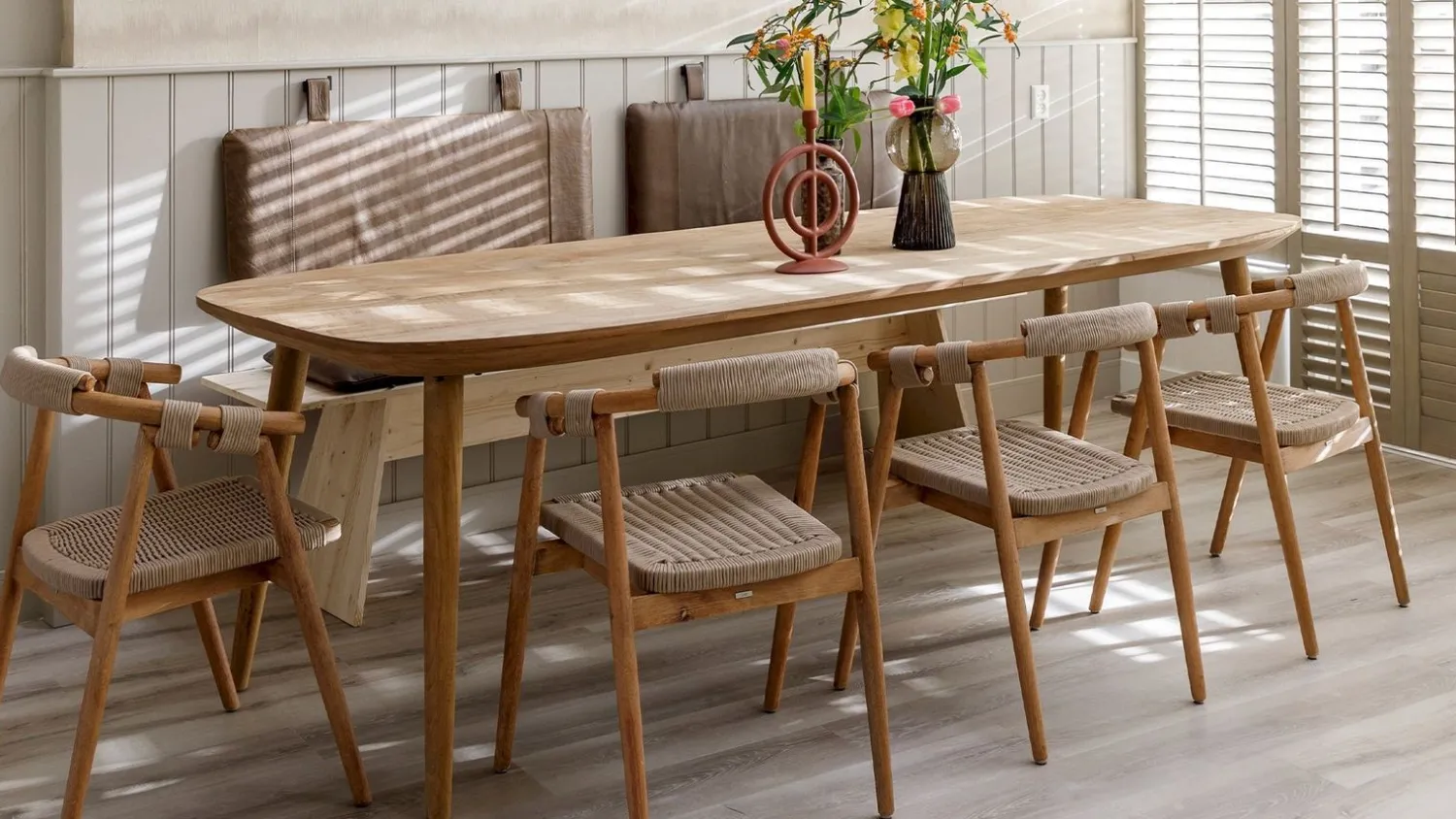 Houten Eettafels-Eleonora Tabassum Eettafel Naturel