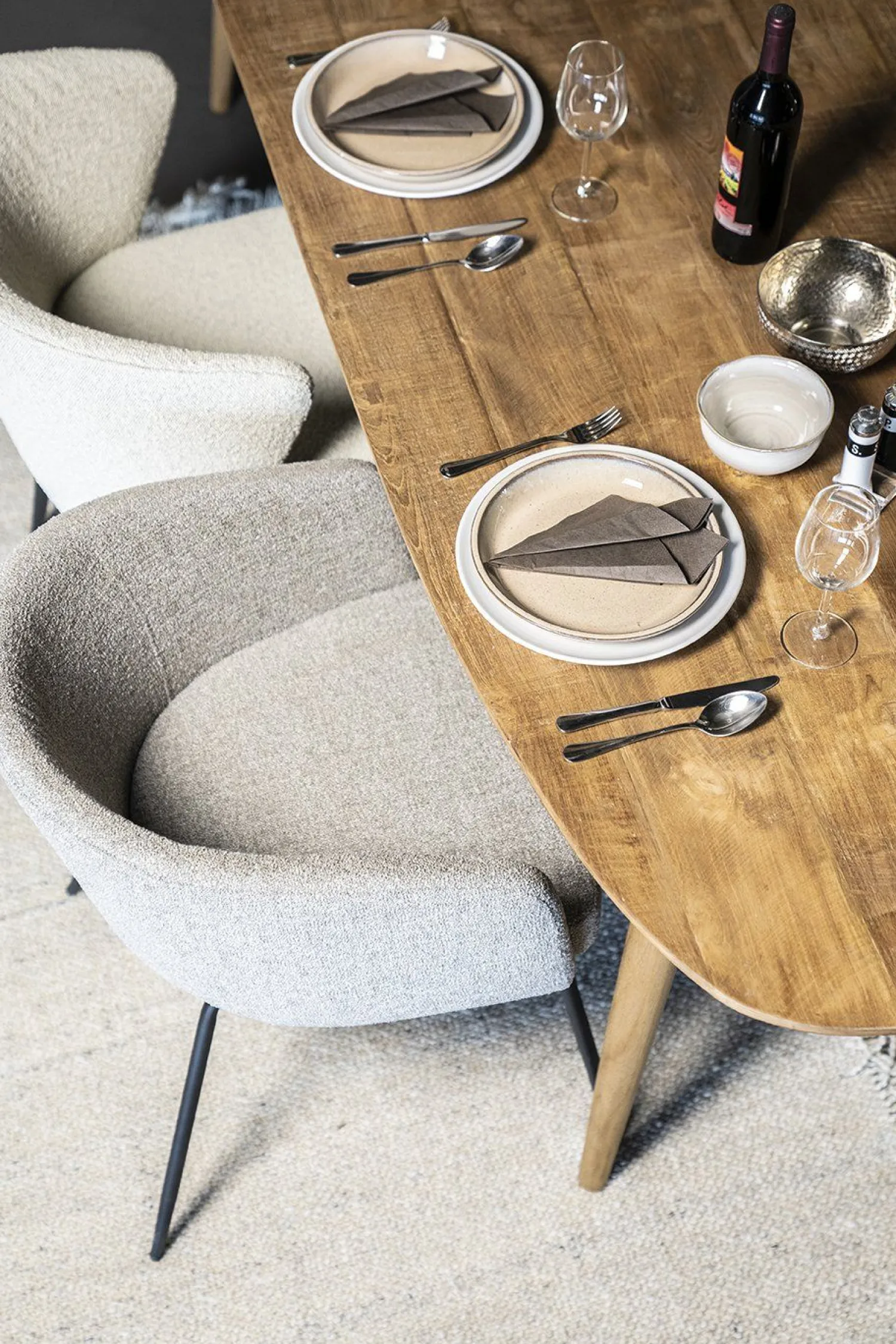 Houten Eettafels-Eleonora Tabassum Eettafel Naturel