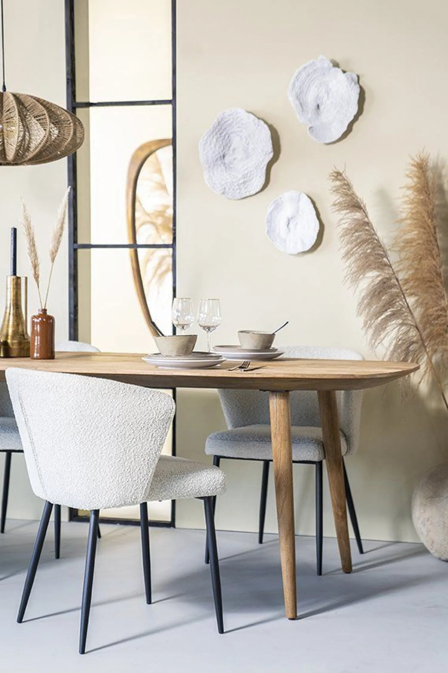 Houten Eettafels-Eleonora Tabassum Eettafel Naturel