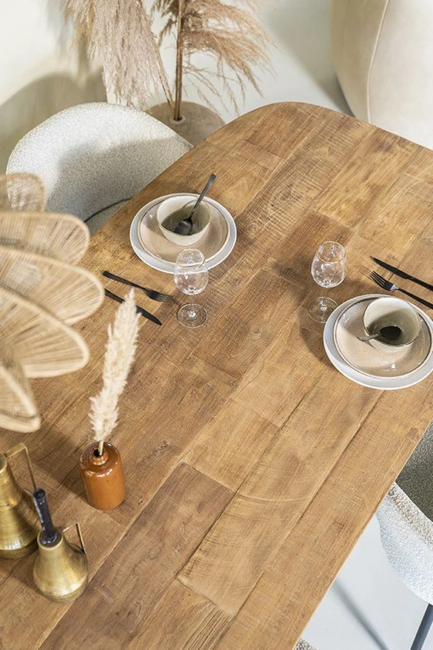 Houten Eettafels-Eleonora Tabassum Eettafel Naturel
