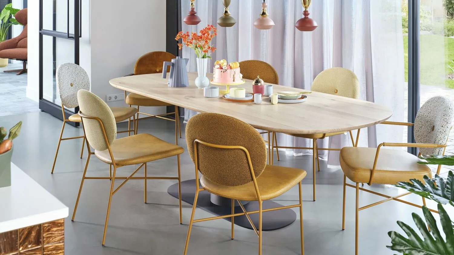 Houten Eettafels|Ovale Eettafels-Bert Plantagie Table Talk Eettafel White Wash