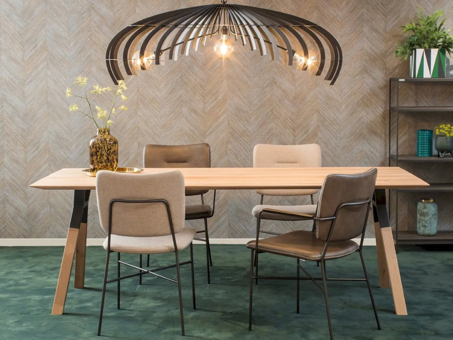 Houten Eettafels|Ovale Eettafels-Bert Plantagie Table Talk Eettafel White Wash