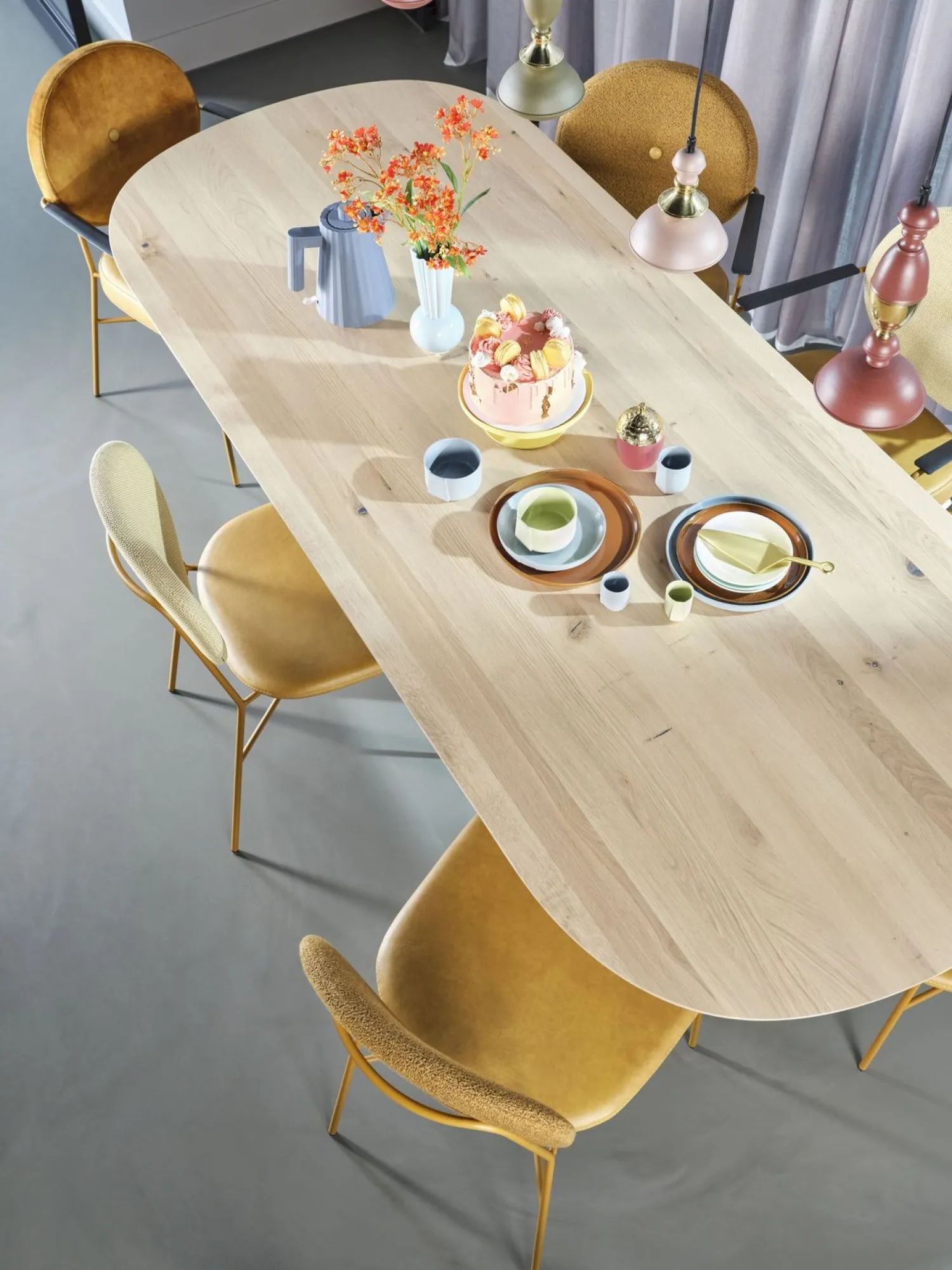 Houten Eettafels|Ovale Eettafels-Bert Plantagie Table Talk Eettafel White Wash