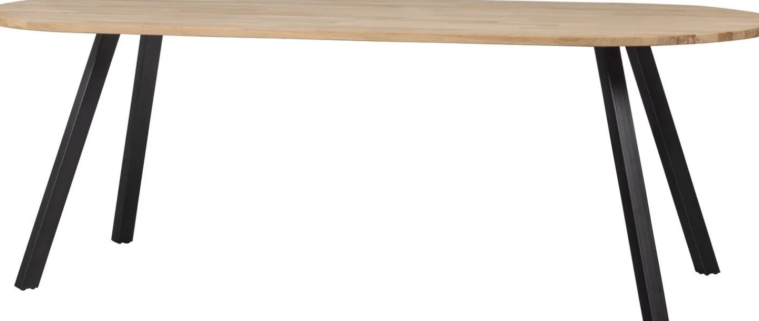 Houten Eettafels|Ovale Eettafels-WOOOD Tablo A-poot Eettafel Naturel