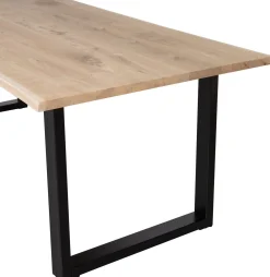 Rechthoekige Eettafels|Houten Eettafels-WOOOD Tablo Boomstam U-poot Eettafel Naturel