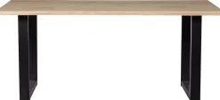 Houten Eettafels|Rechthoekige Eettafels-WOOOD Tablo Boomstam U-poot Eettafel Naturel