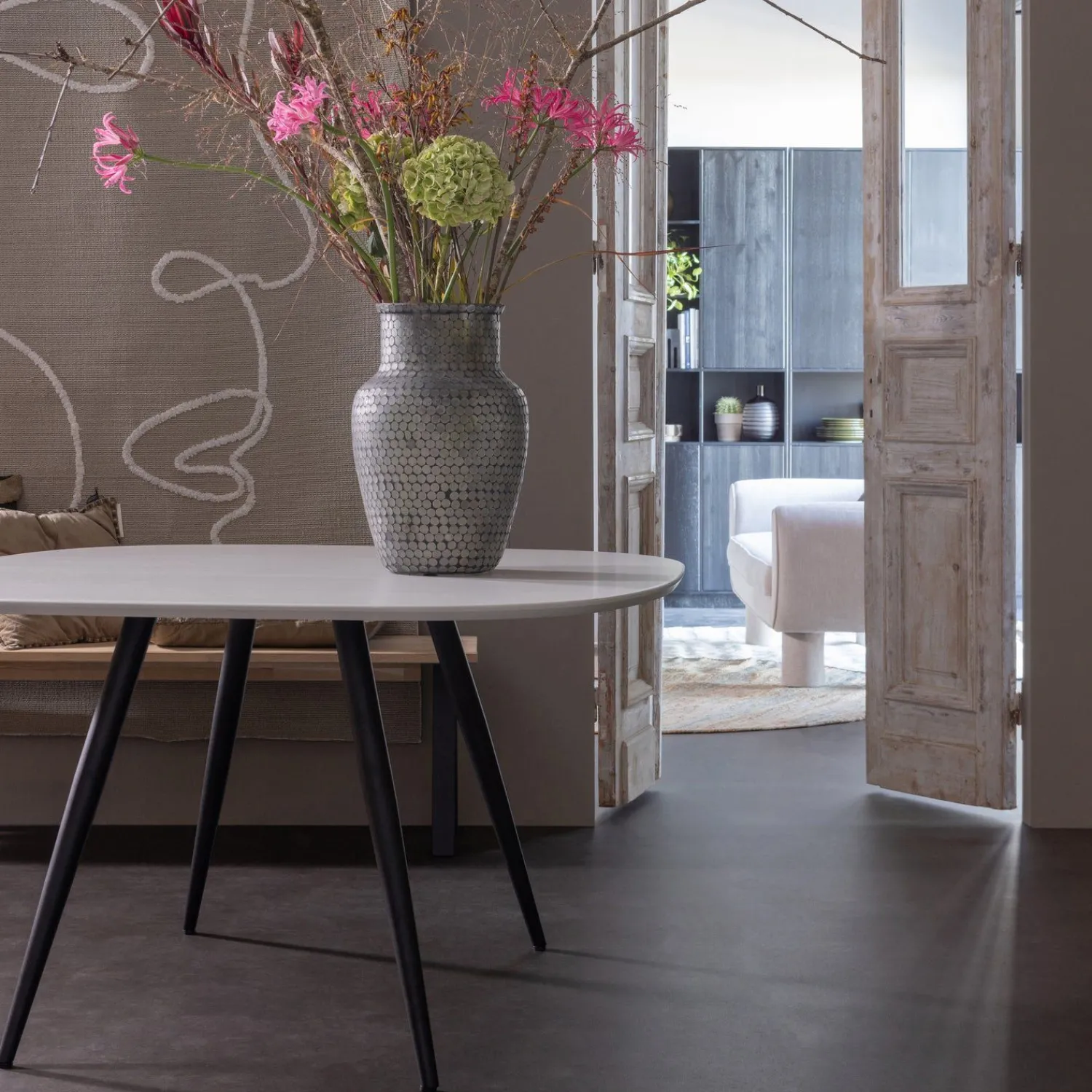 Houten Eetkamerbanken-WOOOD Tablo Eetkamerbank Oak