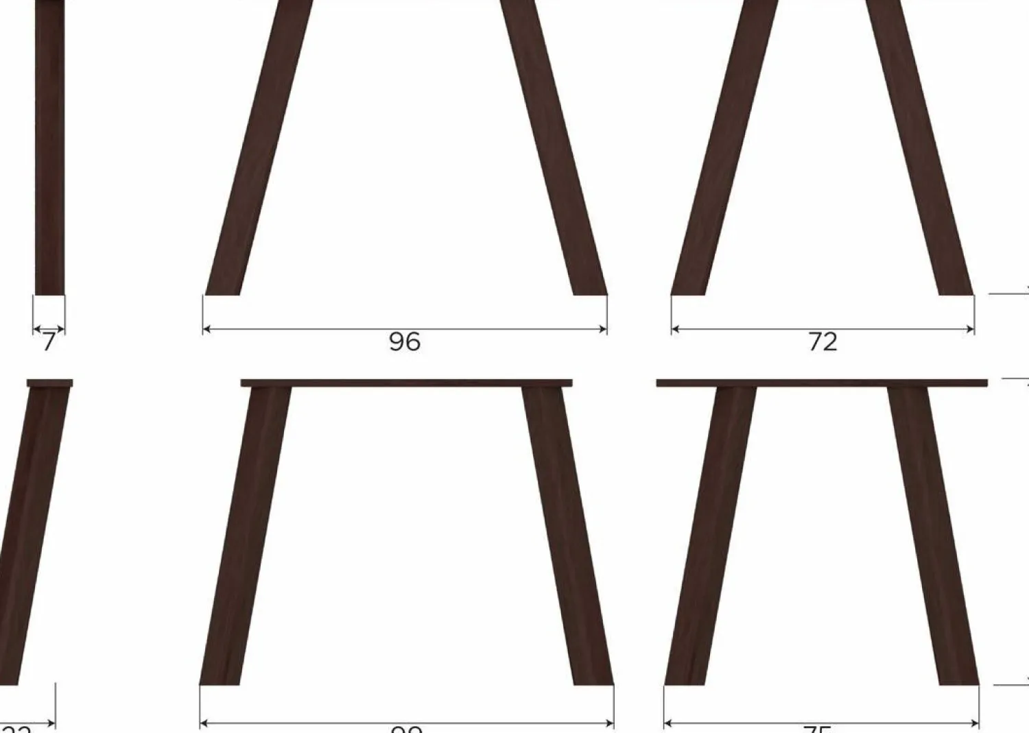 Houten Eettafels-WOOOD Tablo Eettafel Mystic Brown