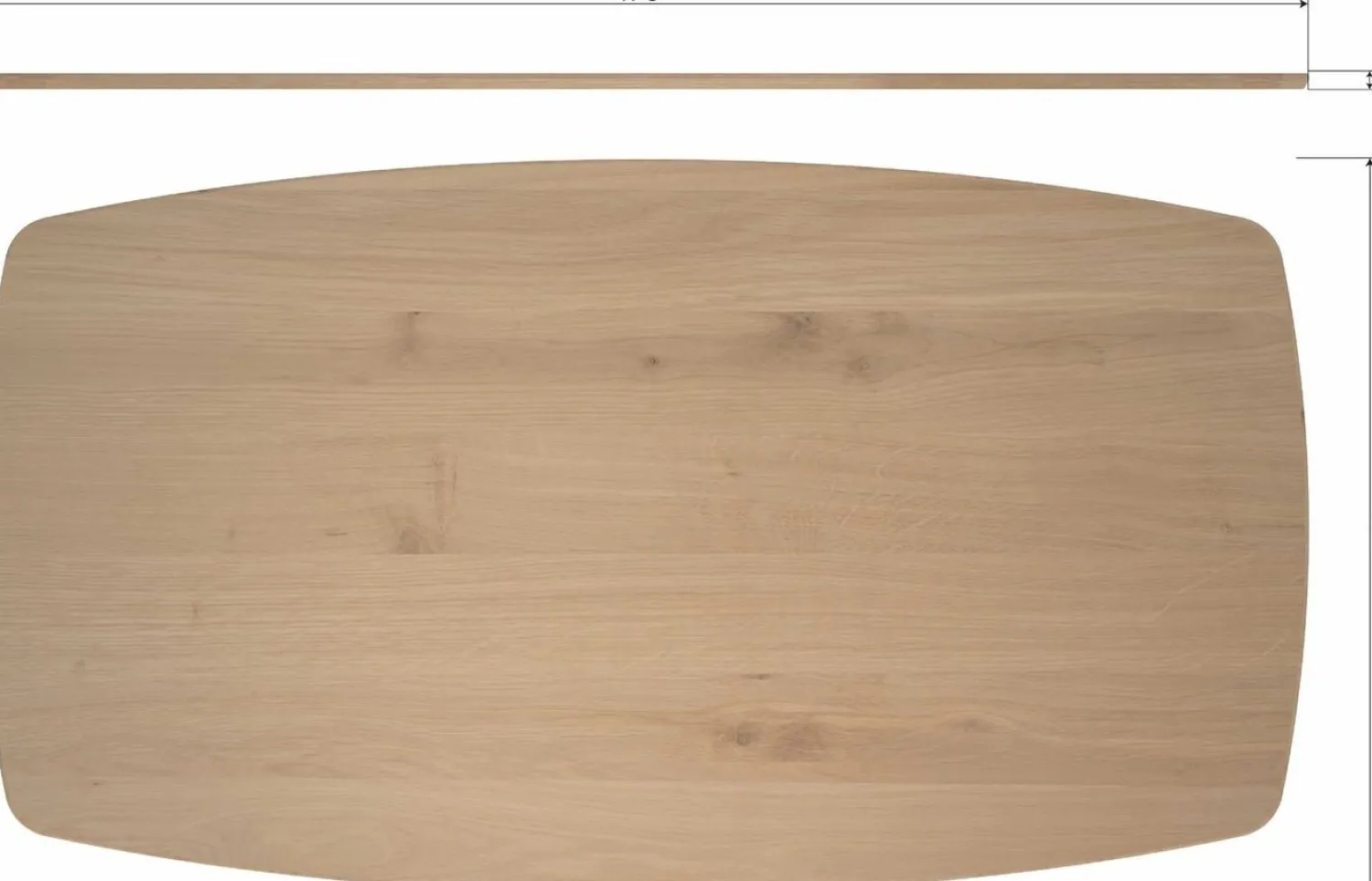 Houten Eettafels-WOOOD Tablo Eettafel Transparant