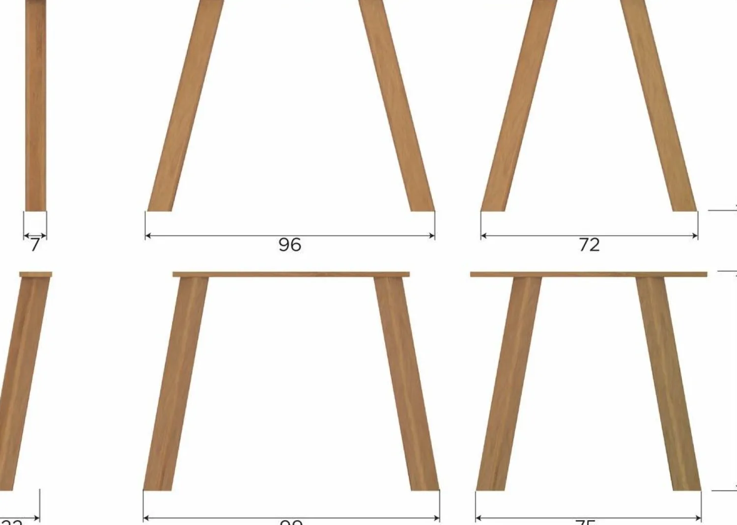 Houten Eettafels-WOOOD Tablo Eettafel Transparant