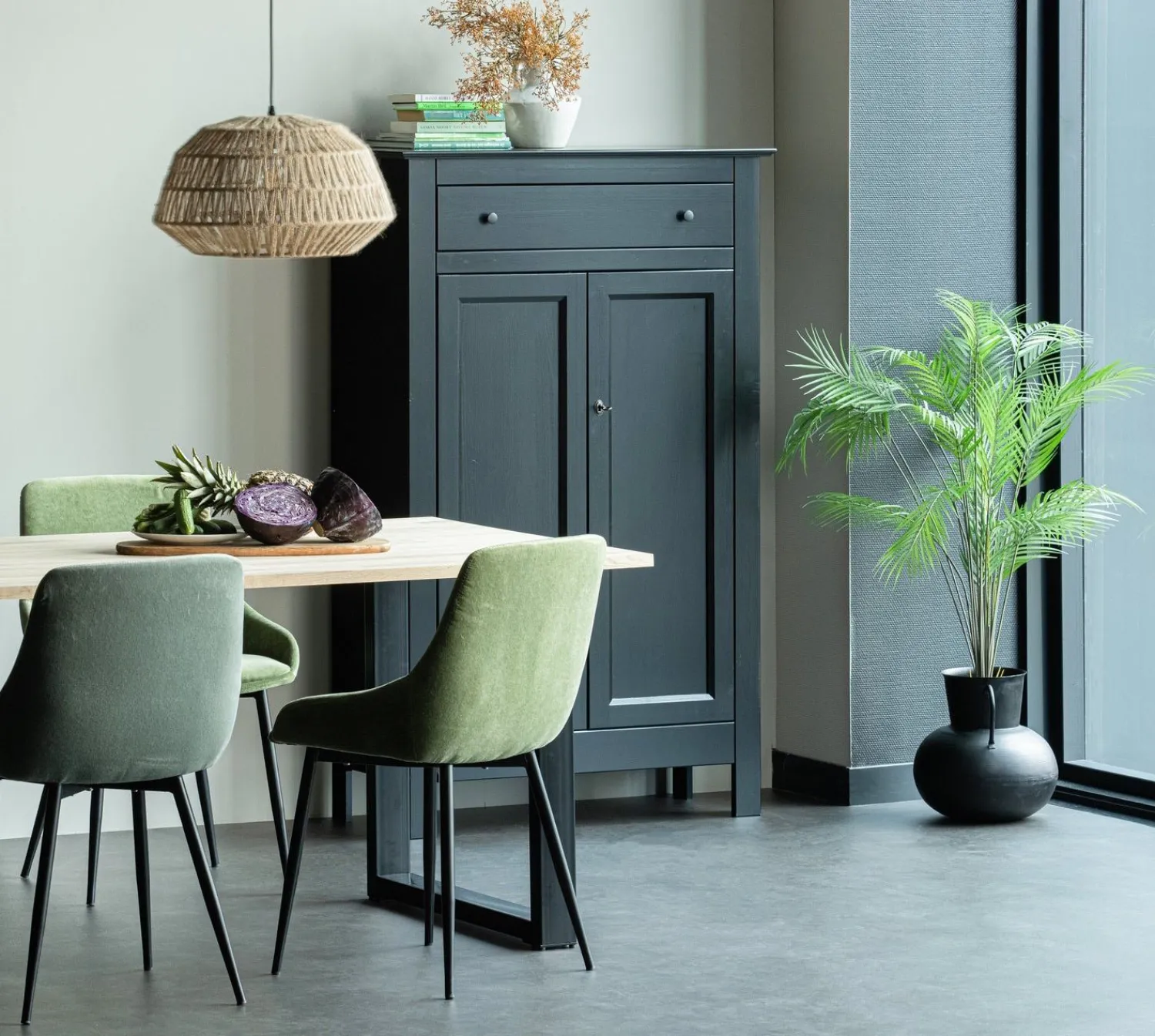 Houten Eettafels|Rechthoekige Eettafels-WOOOD Tablo U-poot Eettafel Naturel