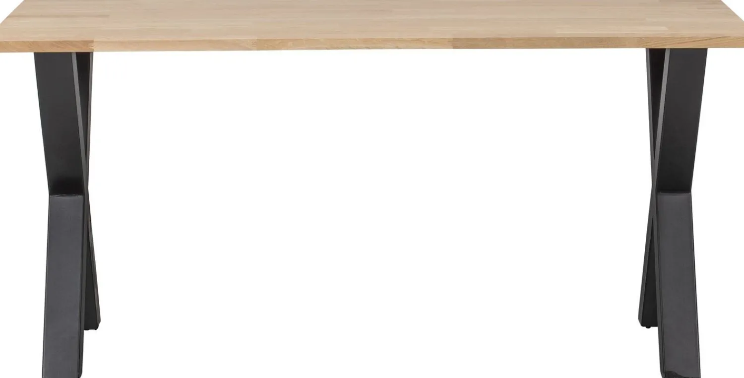 Houten Eettafels|Rechthoekige Eettafels-WOOOD Tablo X-poot Eettafel Naturel