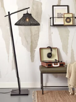 Industriële Vloerlampen|Vloerlampen-It's about RoMi Tahiti Vloerlamp Zwart