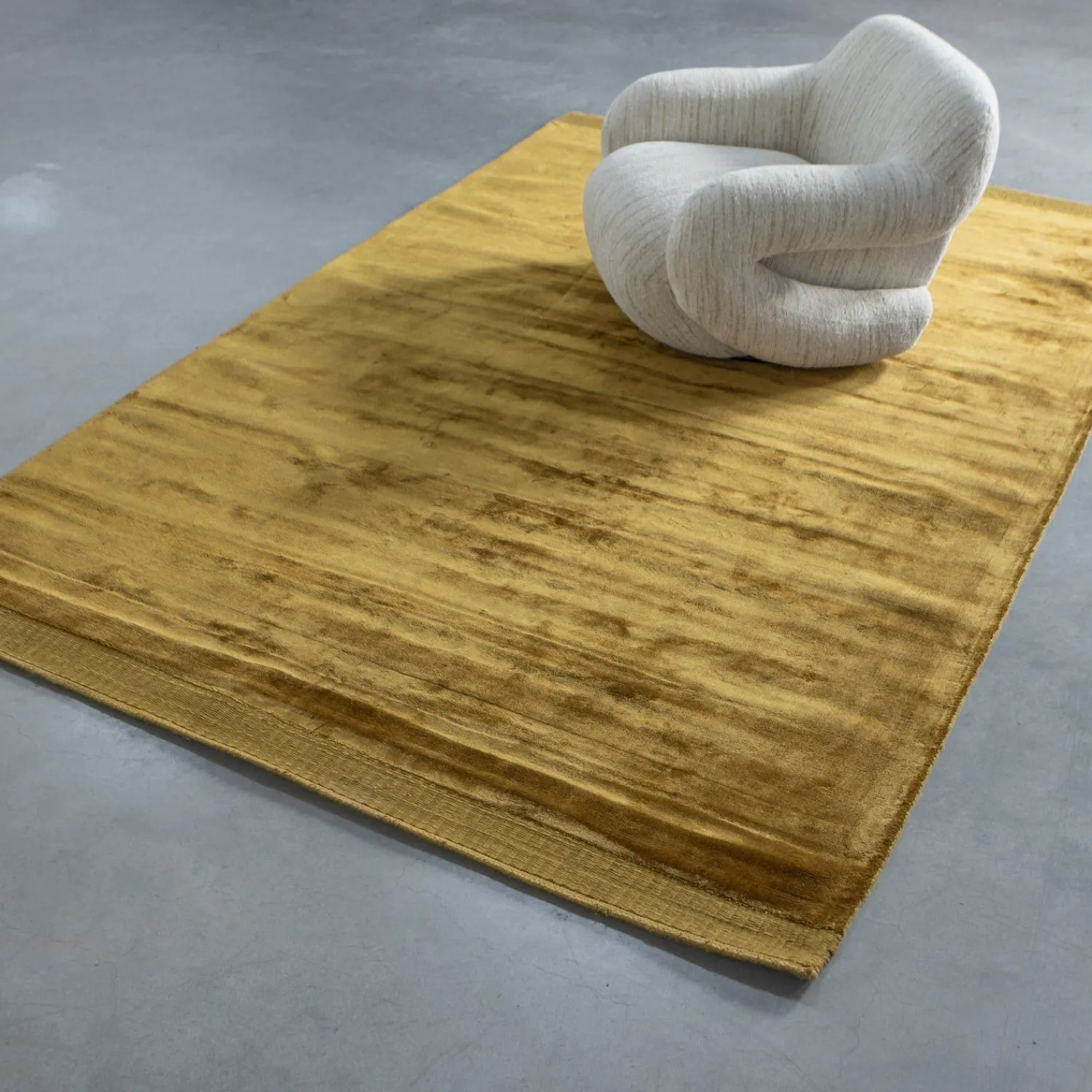 Vloerkleden-WOOOD Tammo Vloerkleed Honey Yellow