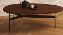 Houten Salontafels|Design Salontafels-Leolux Tampa Ovo Salontafel