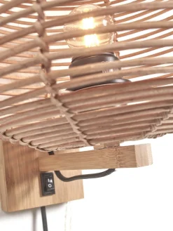 Wandlampen|Wandlampen-Good&Mojo Tanami L Wandlamp Natural