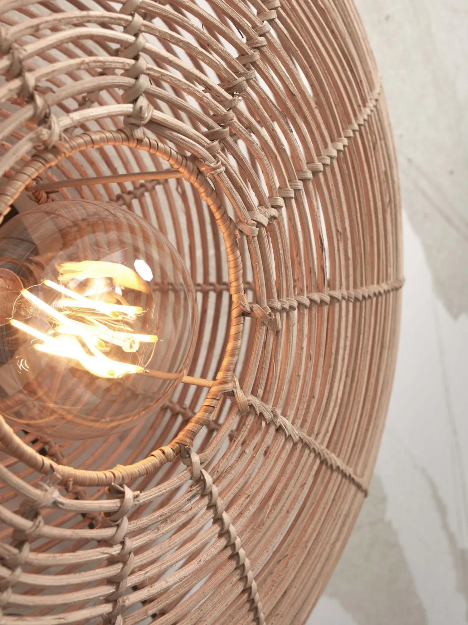 Wandlampen|Wandlampen-Good&Mojo Tanami Rond L Wandlamp Natural