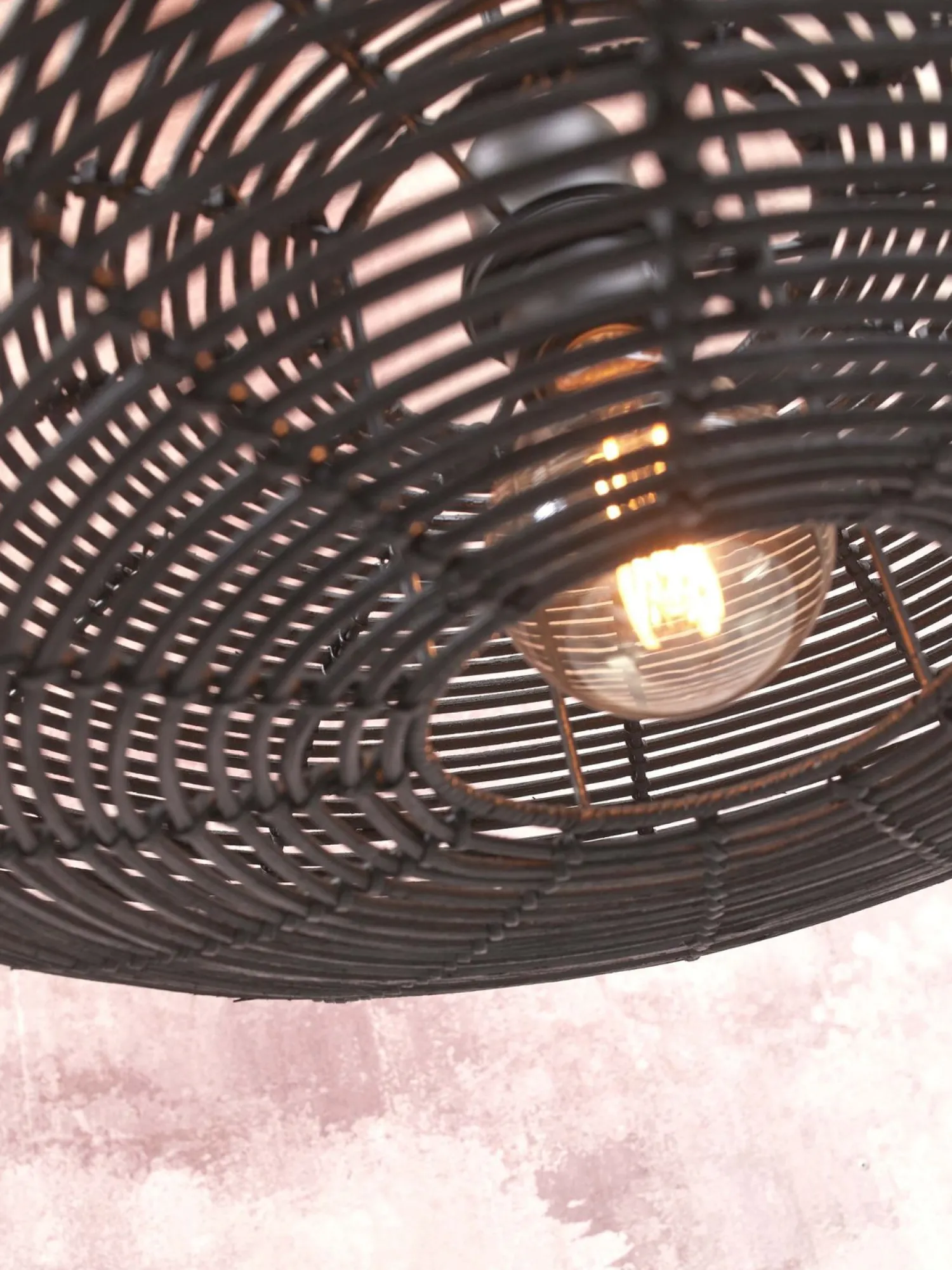 Rotan Plafondlampen|Plafondlampen-Good&Mojo Tanami S Plafondlamp Black