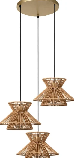 Hanglampen|Hanglampen-Lucide Tasman Hanglamp Naturel