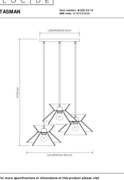 Hanglampen|Hanglampen-Lucide Tasman Hanglamp Naturel