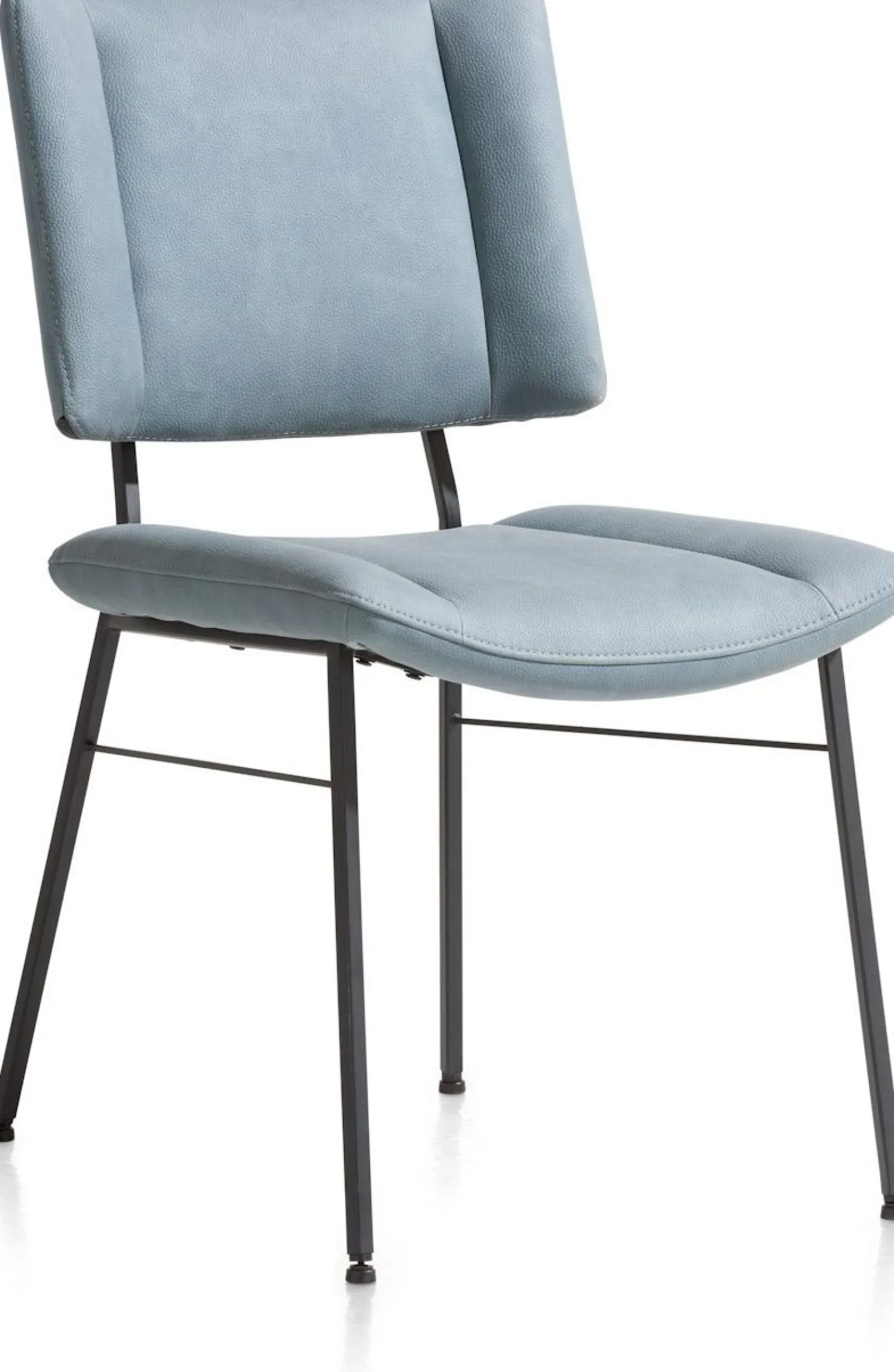 Eetkamerstoelen Zonder Armleuning-XOOON Tatum Pala Eetkamerstoel Skyblue