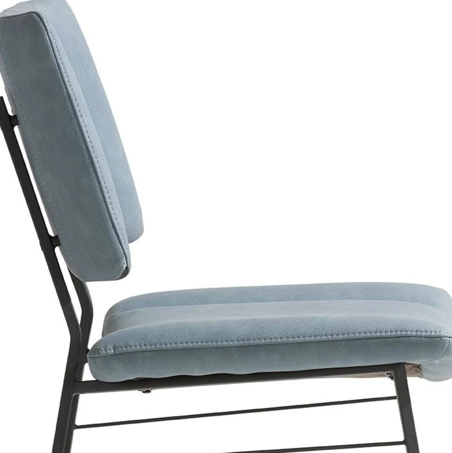 Eetkamerstoelen Zonder Armleuning-XOOON Tatum Pala Eetkamerstoel Skyblue