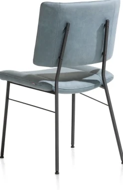 Eetkamerstoelen Zonder Armleuning-XOOON Tatum Pala Eetkamerstoel Skyblue