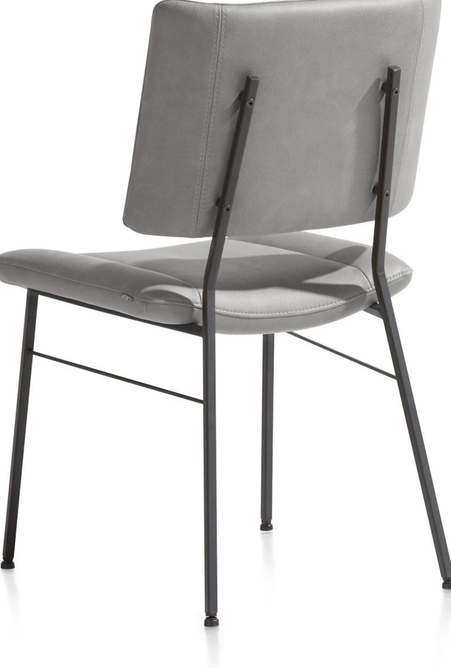 Eetkamerstoelen Zonder Armleuning-XOOON Tatum Pala Eetkamerstoel Lichtgrijs