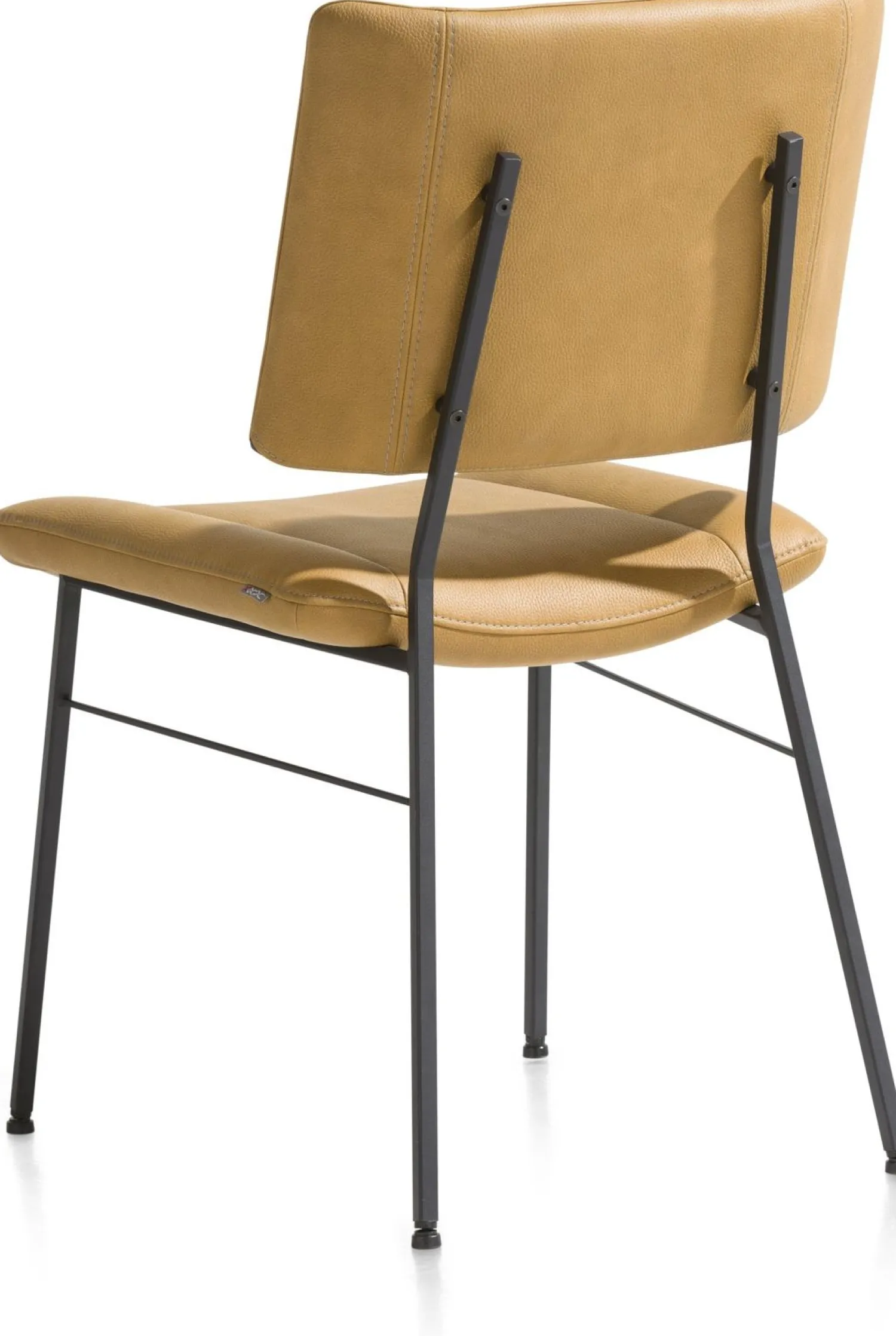 Eetkamerstoelen Zonder Armleuning-XOOON Tatum Pala Eetkamerstoel Oker Geel