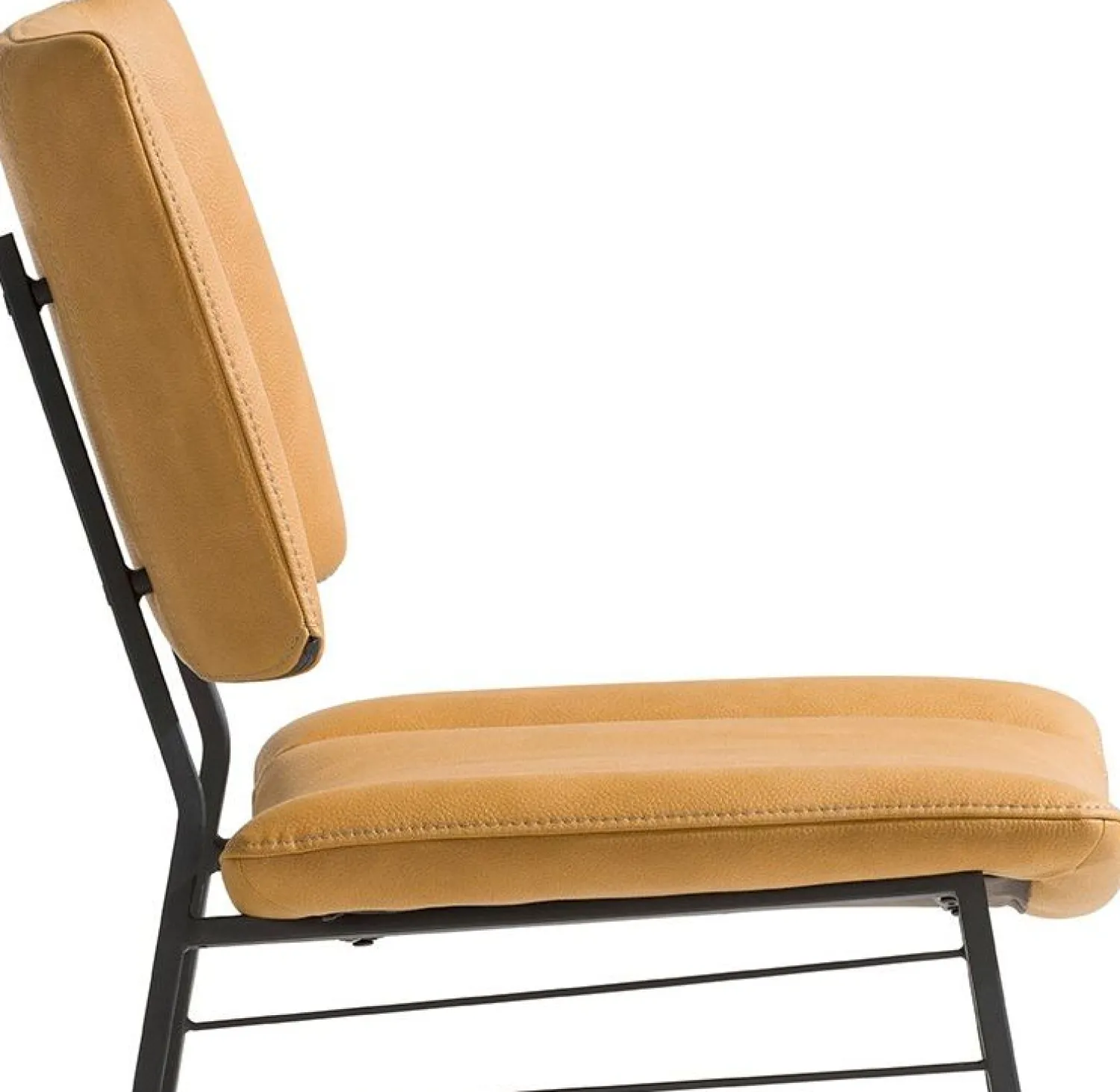 Eetkamerstoelen Zonder Armleuning-XOOON Tatum Pala Eetkamerstoel Oker Geel