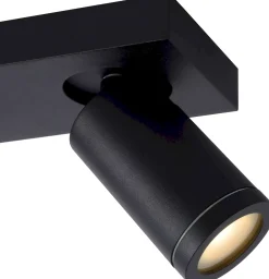 Industriële Plafondlampen|Plafondlampen-Lucide Taylor Plafondlamp Zwart
