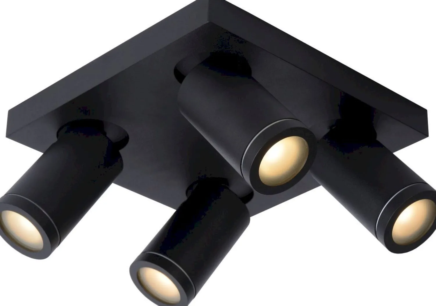 Moderne Plafondlampen|Plafondlampen-Lucide Taylor Plafondlamp Zwart