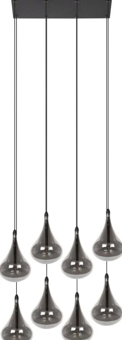 Glazen Hanglampen|Glazen Hanglampen-Lucide Tears Hanglamp Zwart