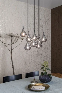 Glazen Hanglampen|Glazen Hanglampen-Lucide Tears Hanglamp Zwart