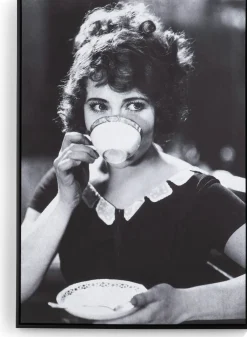 Wanddecoraties-COCO maison Teatime Schilderij Zwart