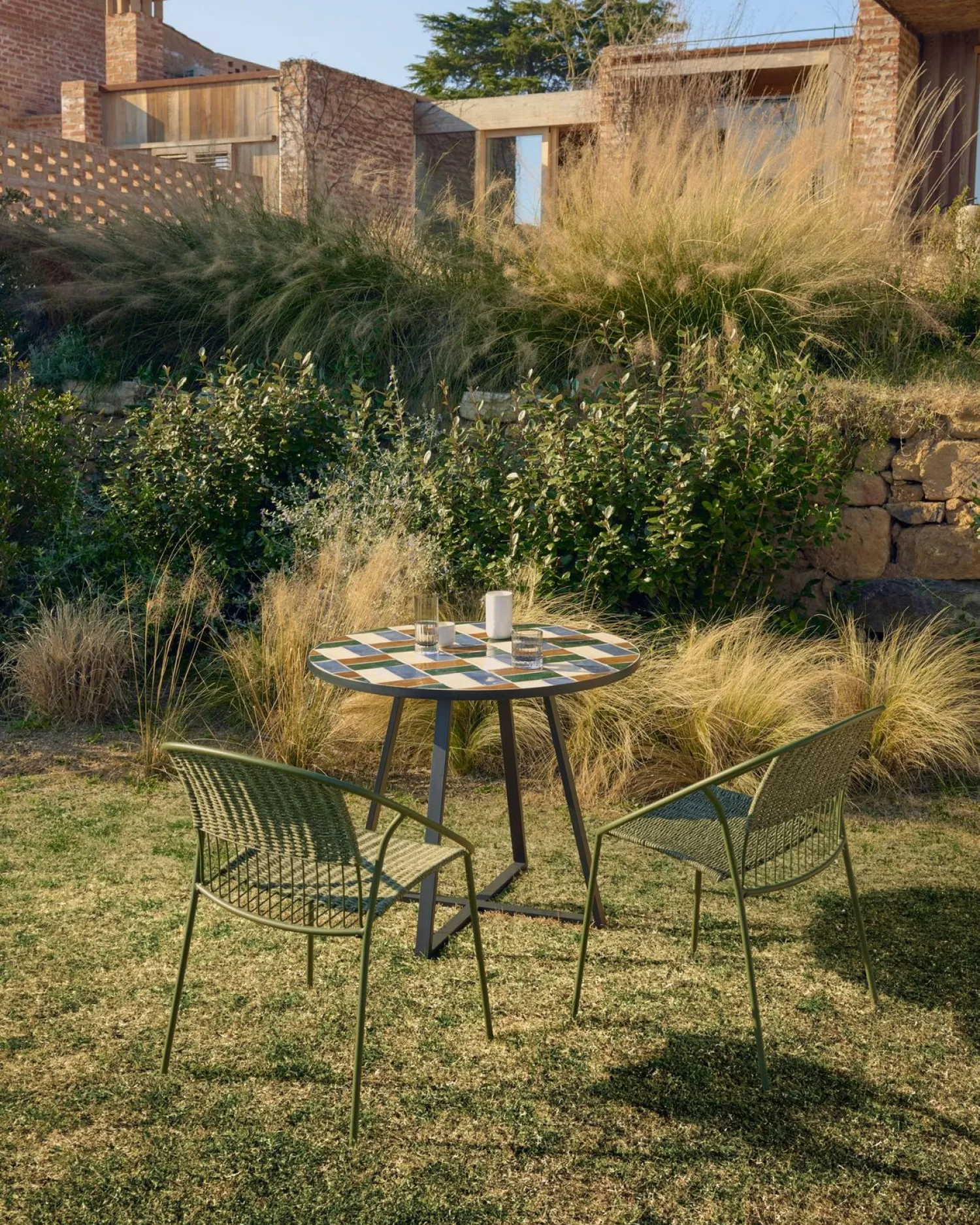 Tuintafels-Kave Home Tella Outdoor Bistrotafel Grafiet, Multi